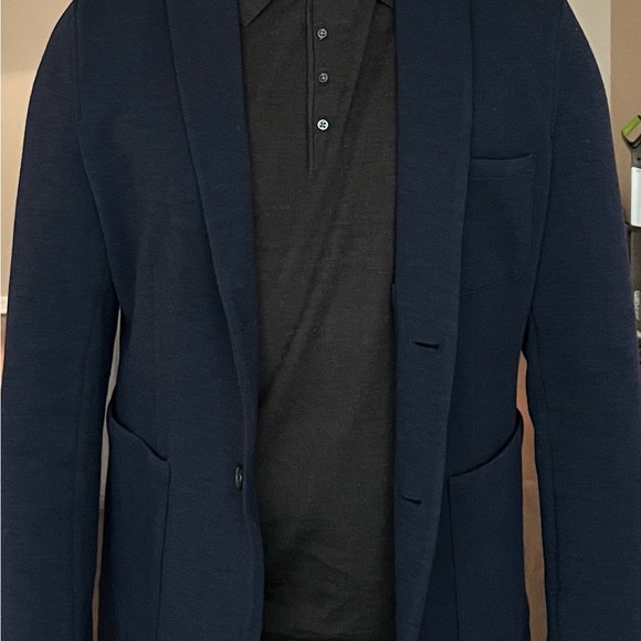 Patrick Assaraf Cotton Wool Blazer Men’s Large in Navy - Picture 5 of 5